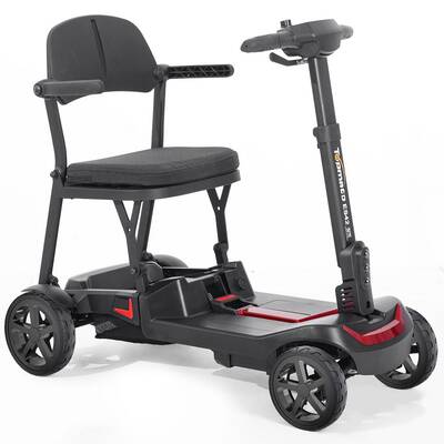 Mobility Scooter Ultra Compact Dual Batteries for Seniors & Adults, TopMate 4 Wheels Electric Powered Travel Scooter Lightwei...