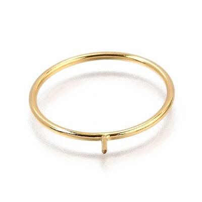 1/20 Yellow Gold Filled Stackable Rings Settings with Peg