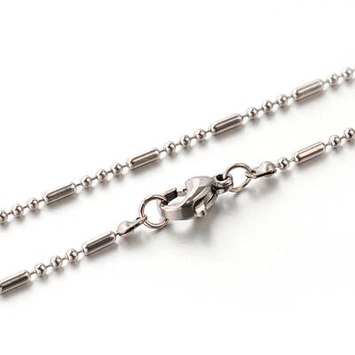 Tarnish Resistant 304 Stainless Steel Ball Chain Necklaces