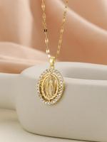 Elegant Rhinestone Decorated Pendant Necklace for Women, Fashion Jewelry for Party, Daily Clothing Decor, Trendy All-match & ...