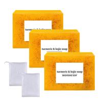 Turmeric & Kojic Acid Brightening Soap, Dark Spot Remover and glowing skin soap