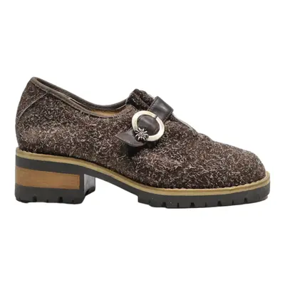 PIA MALA Monk Shoes Brown Leather Womens UK 4