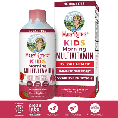 MaryRuth's Kids Liquid Morning Multivitamin - Multivitamin for Kids - Immune Support Supplement - Overall Health - Delicious ...