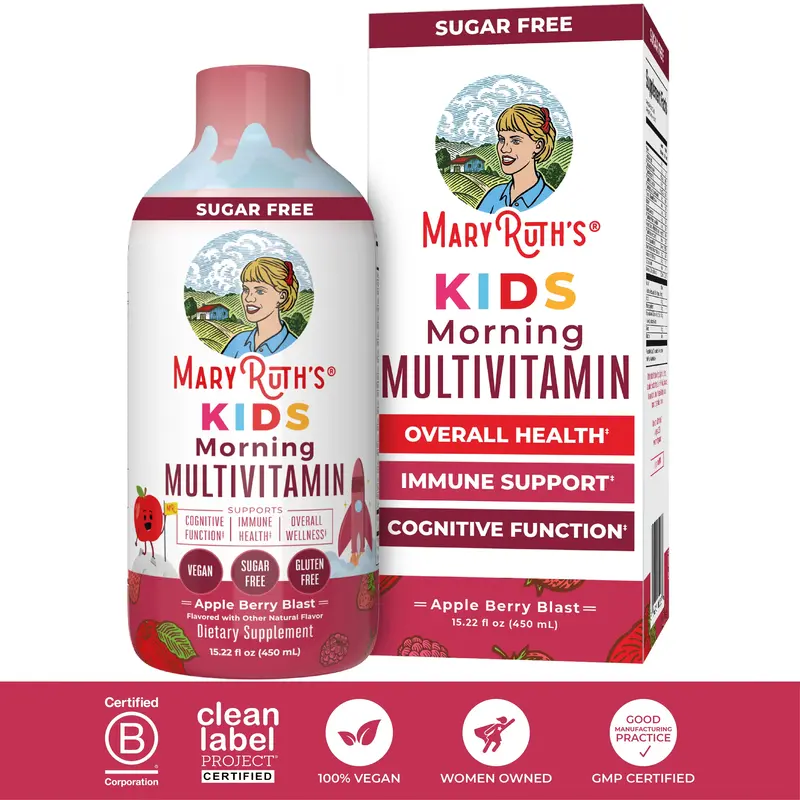 MaryRuth's Kids Liquid Morning Multivitamin - Multivitamin for Kids - Immune Support Supplement - Overall Health - Delicious ...