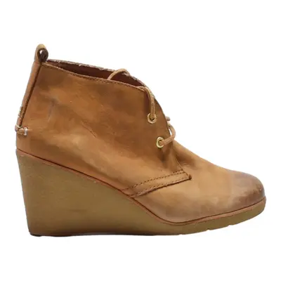 SPERRY Wedge Heels Brown Suede Womens UK 6