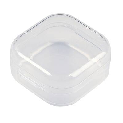 Plastic Bead Containers with Hinged Lid