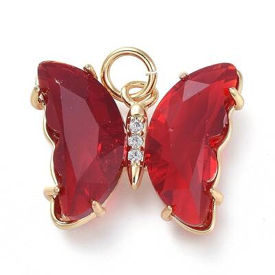 Brass Micro Pave Clear Cubic Zirconia Pendant