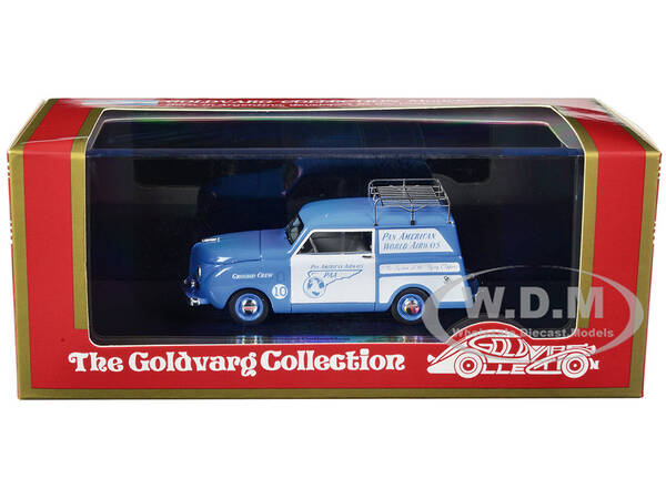 1948 Crosley Station Wagon Blue and White Pan American Airways Ground Crew with Roof Rack Limited Edition to 240 pieces Wor...