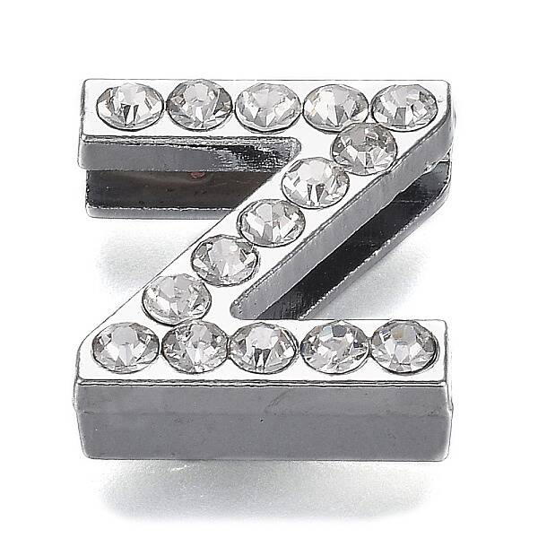 Alloy Letter Slide Charms