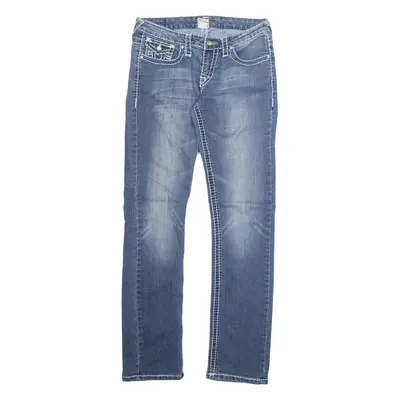 TRUE RELIGION Mens Jeans Blue Regular Straight Stone Wash W29 L31