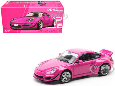 RWB 997 Pink 1/64 Diecast Model Car by Pop Race