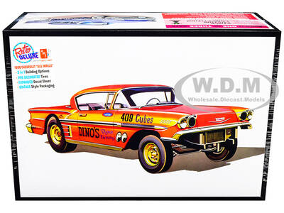 Skill 2 Model Kit 1958 Chevrolet Impala Ala-Impala 3-in-1 Kit 1/25 Scale Model by AMT