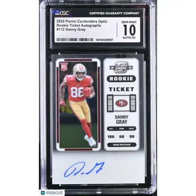 Danny Gray CGC 2022 Contenders Optic #112 Football 10