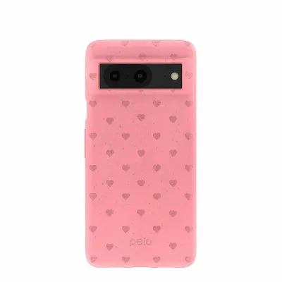 Bubblegum Pink Hearts Google Pixel 8 Case