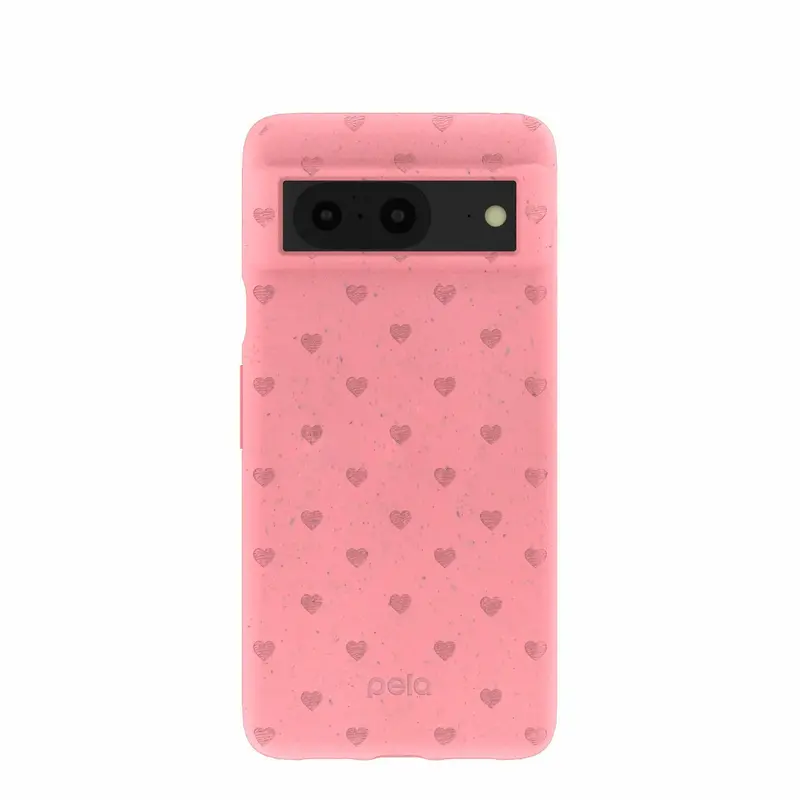 Bubblegum Pink Hearts Google Pixel 8 Case