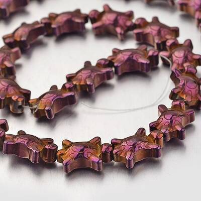 Electroplate Non-magnetic Synthetic Hematite Bead Strands