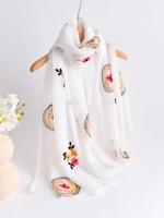 Modesty Women's Ditsy Floral Print Long Scarf, Boho Style Shawl for Women, Fashion Accessories for Beach Vacation, Trendy All...