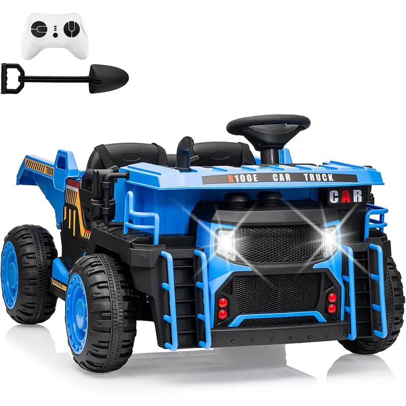 Garvee Ride - P Series: 24V Ride On Dump Truck,2 Seater Ride On Construction Vehicle with Remote Control, Electric Dump Bed a...