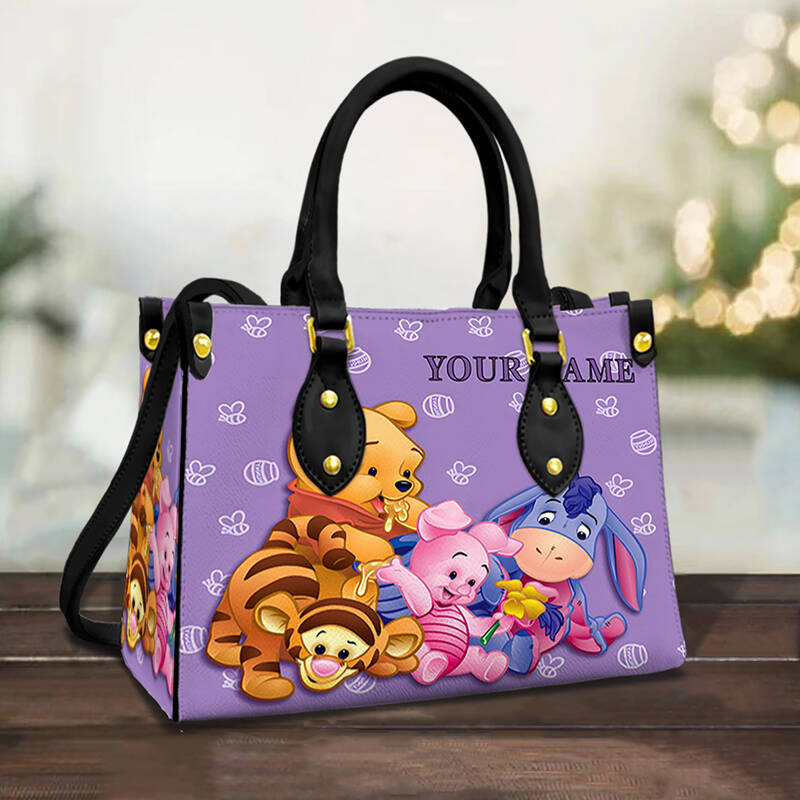 Personalized Winnie The Pooh Disney Leather Handbag
