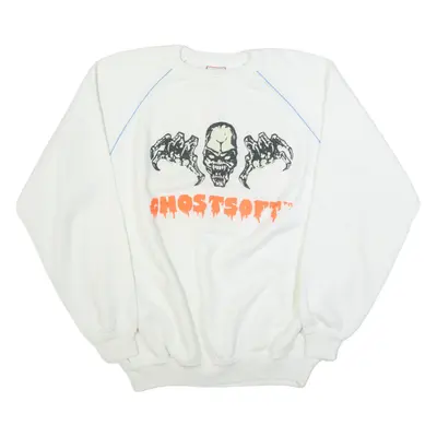 MAP COMPANY Ghostsoft Mens Sweatshirt White XL