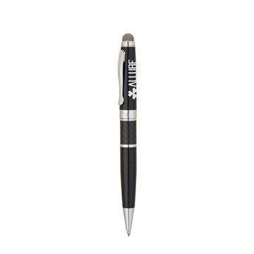 25 Promotional Bettoni Caserta Ballpoint Pen & Stylus - Carbon ...
