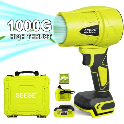 SEESE Cordless Leaf Blower - Violent Turbo Handheld Snow Blower, Lightweight Design, Gardener,Garden Mainte,Car Owner,Suitabl...