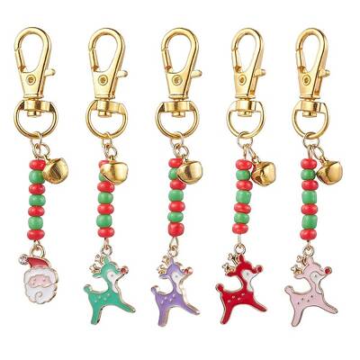 Christmas Theme Alloy Enamel Pendant Decorations