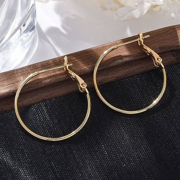 Brass Hoop Earrings