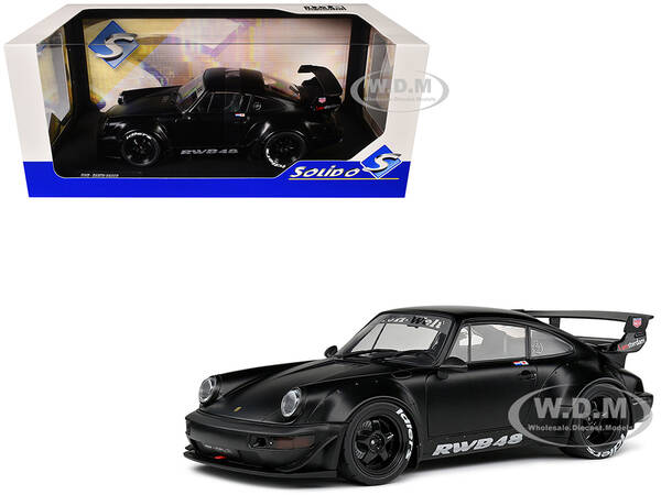 2016 RWB Bodykit Darth Vader Matt Black 1/18 Diecast Model Car by Solido