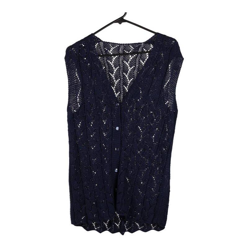 Unbranded Sweater Vest - XL Navy Acrylic