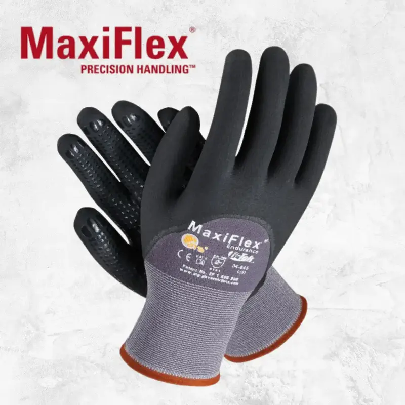 Work Gloves - MaxiFlex Untimate Foam Nitrile Coating - Outside Work Superior Grip, Comfort Heavy-Duty, Precision, Industrial,...