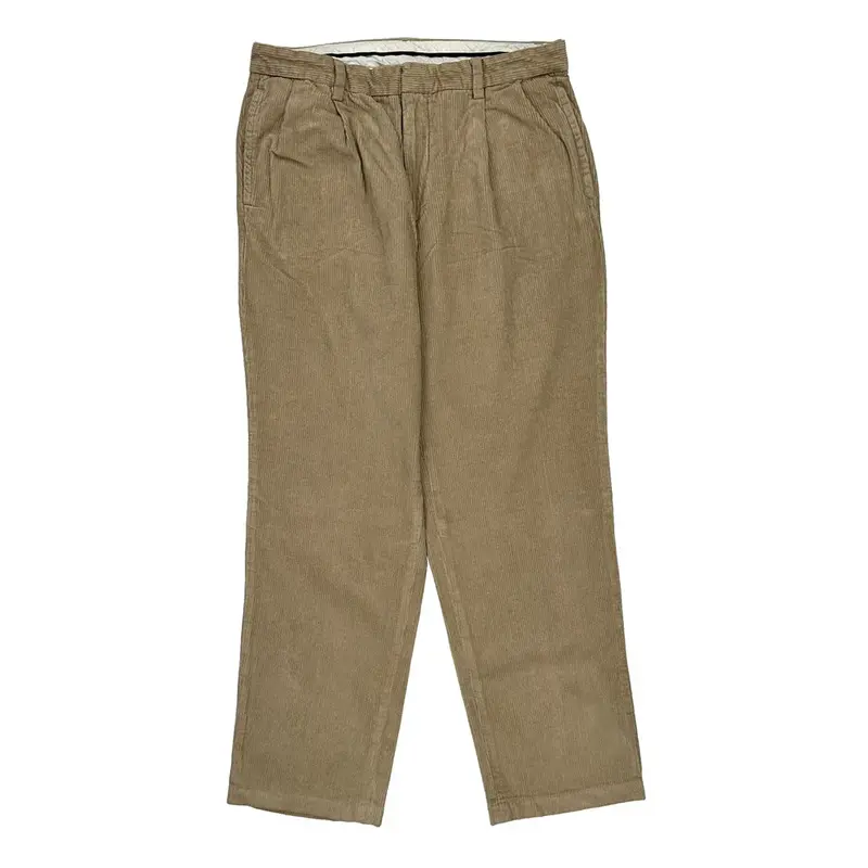 Nautica Cord Trousers - 36? Waist Beige Cotton