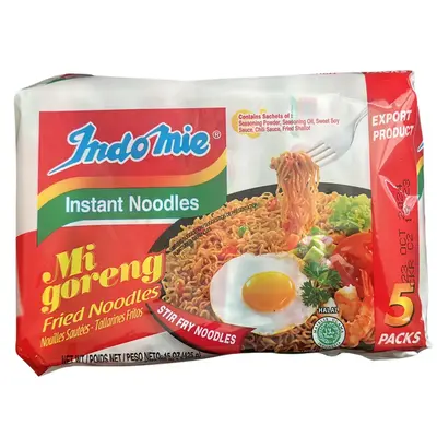 Indomie Mi Goreng Instant Stir Fry Noodles Original Flavor Pack of 5 3.00 oz instantnoodles mi goreng