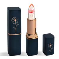Clear Gold Leaf Flower Jelly Lipstick, Long Lasting Moisturizing Lip Balm, Summer Fridays Lip Balm, Color-changing Jelly Lip ...