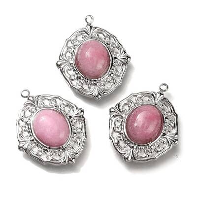 Natural Rose Quartz Pendants