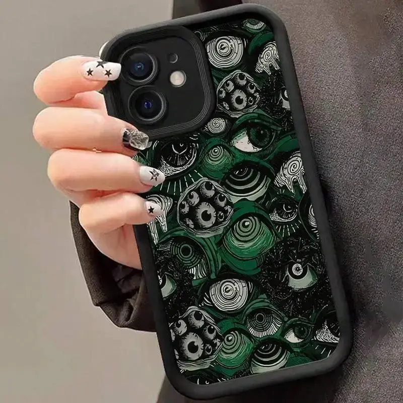 Creative Abstract Eye Pattern Phone Case, Anti-drop Decorative Phone Protector Cover, Phone Accessories Compatible with iPhon...