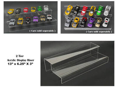 2 Tier Acrylic Stand Riser Mijo Exclusives for 1/64 Scale Models
