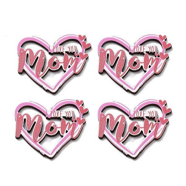 Mother's Day Wooden Cabochon