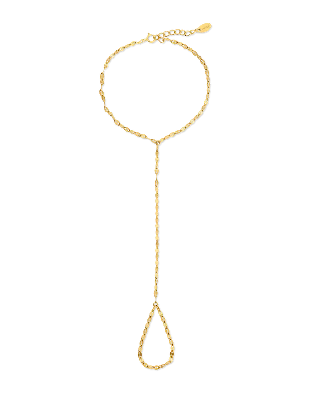 Sparkly Handchain | Metal Color: Gold | Size: Adjustable 6 - 7 inches