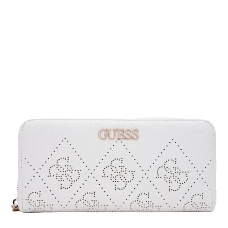 Guess, amara, fabric wallet, logo detail, SWSG6995460, white, women