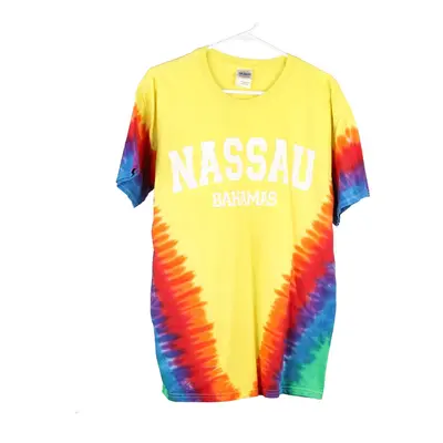 Nasau , Bahamas Gildan Tie-Dye T-Shirt - Large Multicoloured Cotton