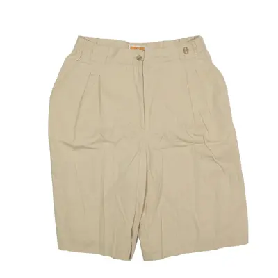 CONTE OF FLORENCE Chino Shorts Beige Regular Womens S W28