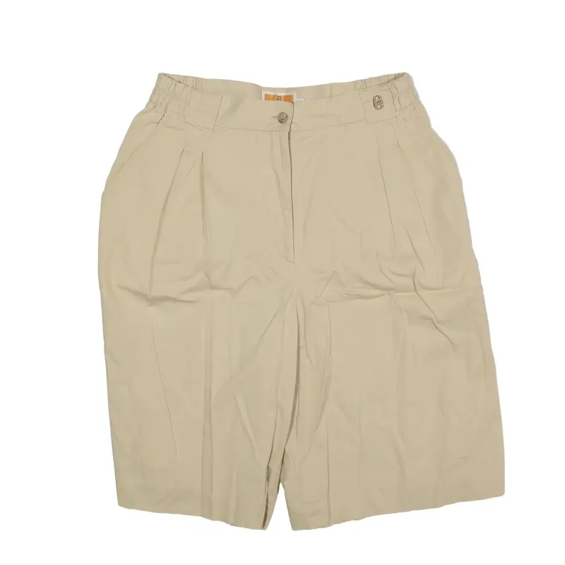 CONTE OF FLORENCE Chino Shorts Beige Regular Womens S W28