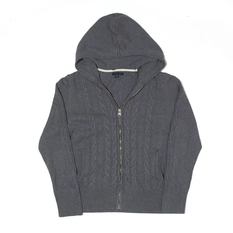 TOMMY HILFIGER Knit Jacket Grey Womens L