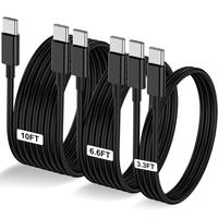 60W USB C to Type C Charger Cable, Type C Fast Charging Cable Compatible with iPhone 16 15 Pro Plus Pro Max, Galaxy S24 S23 S...