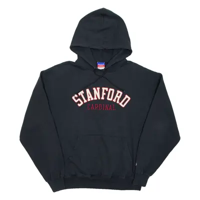 CHAMPION Stanford Cardinal Mens Black Hoodie USA L