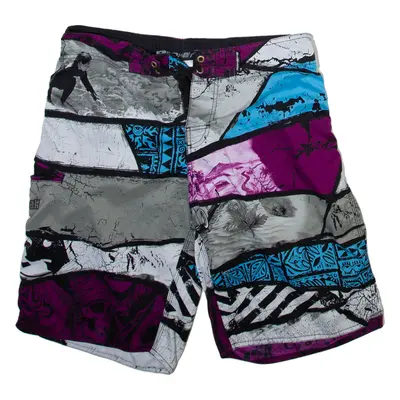 SPHERE Mens Swimming Shorts Grey Striped L W32