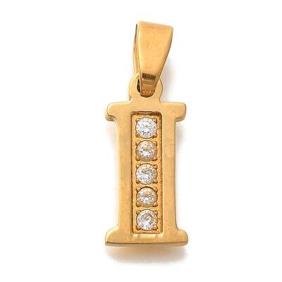 Ion Plating(IP) 304 Stainless Steel Rhinestone Pendants