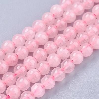 Natural Rose Quartz Bead Strands