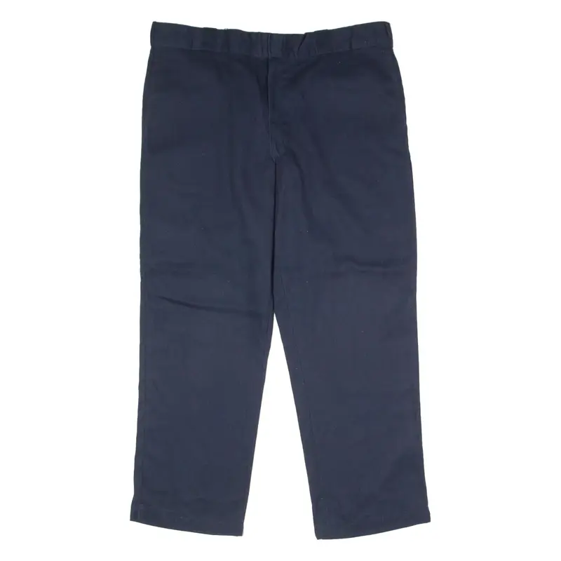 DICKIES 874 Original Flex Workwear Mens Twill Trousers Blue Straight W40 L30